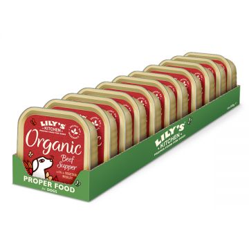 Lily's Kitchen for Dogs Organic Beef Supper with a Vegetable Medley 11 x 150 g