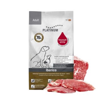 Platinum Dog Adult, hrana uscata pentru caini, cu porc iberic, 5 kg