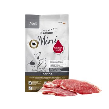 Platinum Dog MIni Adult, hrana uscata pentru caini, cu porc iberic, 900 gr