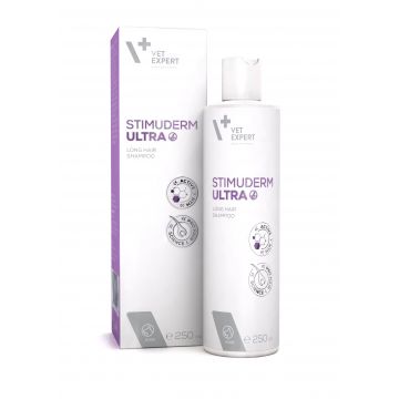 Sampon pentru tratamentul alopeciei la caini cu blana lunga Vet Expert Stimuderm Ultra, 250 ml
