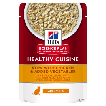 SP FELINE ADULT CHK & VG STEW 12x80 G (PLICURI)