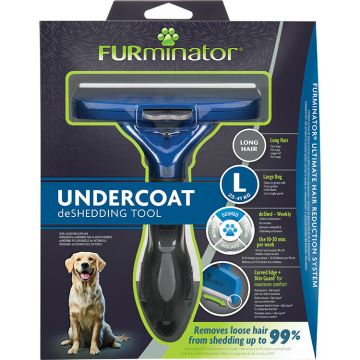 Trimmer profesional Furminator caine, blana lunga - L