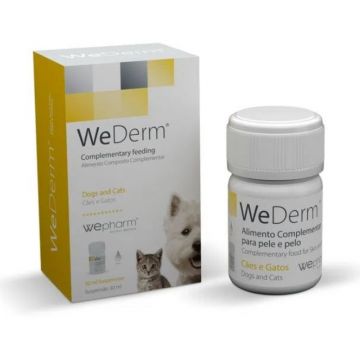WeDerm Supliment Dermatologic Pentru Caini si Pisici, solutie orala, 30 ml
