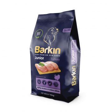 Barkin Junior All Size - Hrana uscata premium - Curcan - 15kg