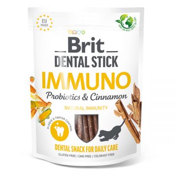 Brit Dental Stick Immuno with Probiotics & Cinnamon 7 buc