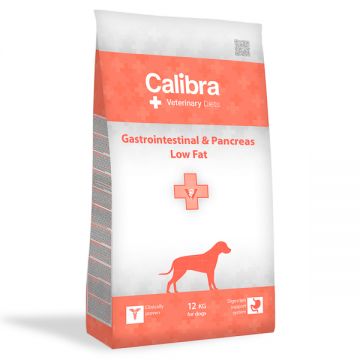 Calibra VD Gastrointestinal & Pancreas Low Fat, hrana dietetica caini adulti Pachet 2 X 2 kg