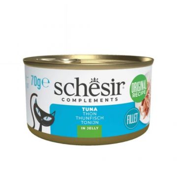 Hrana umeda pentru pisici Schesir conserva Ton in jeleu 70gr
