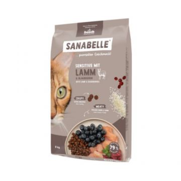 Hrana uscata pentru pisici Sanabelle Sensitive cu Miel 8kg