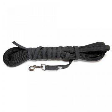 Lesa JK9 Color & Gray, antiderapanta, cu maner - 20mmx3m - Negru