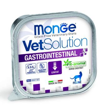 Monge VetSolution Gastrointestinal Feline, Pachet 5 X 100 g