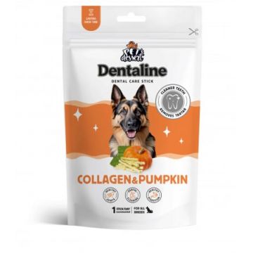 Pet s Dessert Dentaline Sticks pentru Igiena Dentara cu Colagen si Dovleac