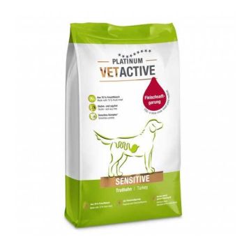 Platinum VetActive Dog Adult, sensitive, hrana uscata pentru caini, cu curcan, 5 kg