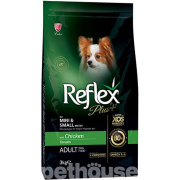 Reflex Plus, hrana uscata pentru caini adulti de talie mica, cu pui, 3 kg