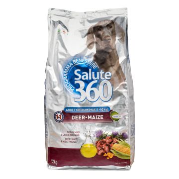 Salute Dog M/L Deer & Maize 12Kg