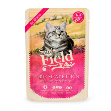 Sam's field cat plic for kittens with turkey / broccoli 85gr