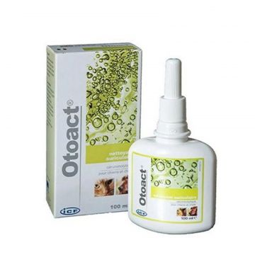 Solutie auriculara pentru caini si pisici, curatare,igienizare, cu efect calmant, Otoact, 100 ml