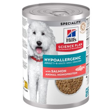 SP CANINE ADULT HYPOALLERGENIC NO GRAIN SALMON 363 G (CONSERVA)