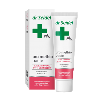 Supliment pentru susținerea tractului urinar inferior la câini și pisici Dr Seidel Uro Methio Paste