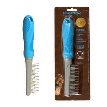 Bellovero Pieptene alternant pentru caini, otel