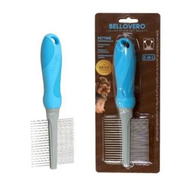Bellovero Pieptene dublu pentru caini, otel