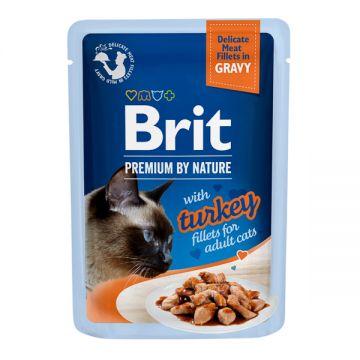 Brit Premium by Nature Cat Delicate Fillets in Gravy with Turkey 85 g