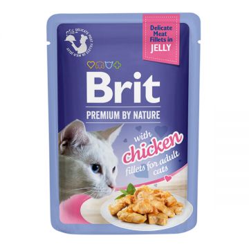 Brit Premium by Nature Cat Delicate Fillets in Jelly with Chicken 85 g