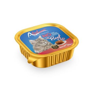 Hrană umedă pentru pisică Alphapet, cu carne de vită, 100 g