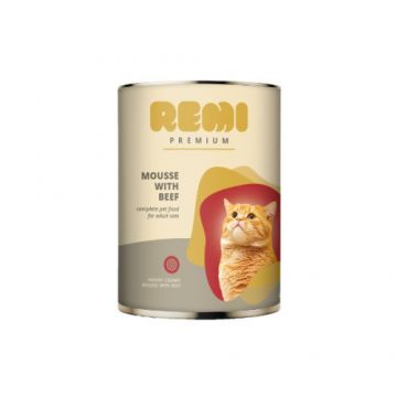 Hrana umeda pentru pisici Remi Premium Mousse cu Vita 400gr