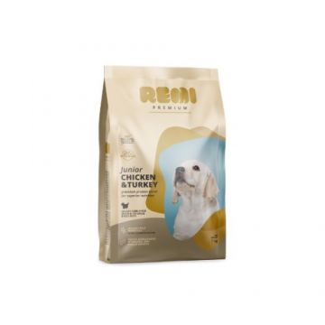 Hrana uscata pentru caini Remi Premium Junior Medium&Large Breed cu Pui și Curcan 1kg