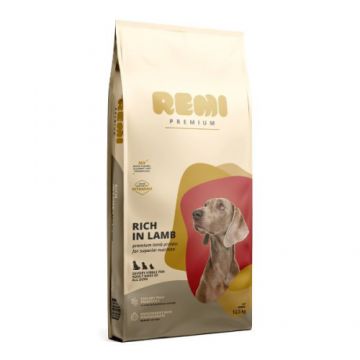 Hrana uscata pentru caini Remi Premium Premium All Sizes cu Miel 12.5kg