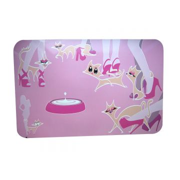 Pad Castron Pisici Glamour Pink, 43 x 28 cm