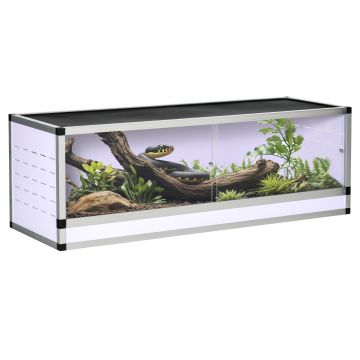 PawHut Cutie pentru Reptile din Aluminiu – Casă Perfectă pentru Reptile și Amfibieni | Aosom Romania