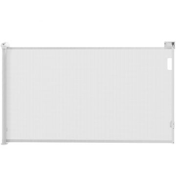 PawHut Gard Extensibil pentru Câini 0-144cm cu Blocare Automată, Alb | Aosom Romania