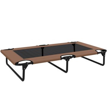 PawHut Pat Pliabil pentru Câini Mari cu Țesătură Tip Plasă, 107x61x20cm, Maro | Aosom Romania