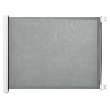 PawHut Poartă Extensibilă pentru Câini până la 115 cm, Alb și Gri | Aosom Romania