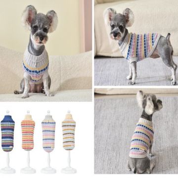 Pulover tricotat fancy color Nr 35