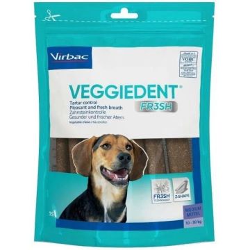 Veggiedent Fr3sh Medium Dog (10 - 30 kg), 15 bucati