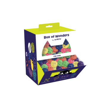 WONDERS – Display Box Cat Toy Rattan Ball (110 buc.) 20602999