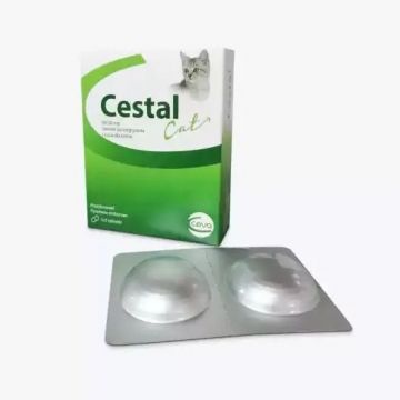 Cestal Cat Chew, 2 tablete - antiparazitar intern pentru pisici