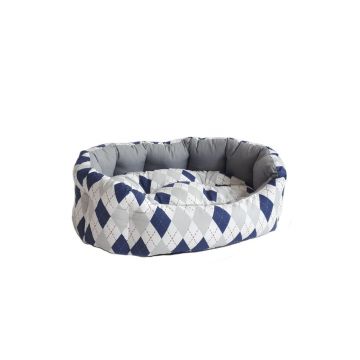 CULCUS TEXTIL PENTRU CAINI SI PISICI ORIONE M CU ROMBURI 65x50x22/60008003