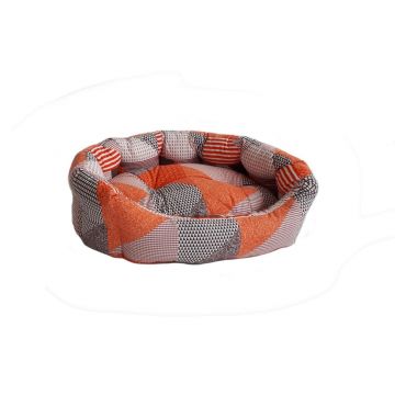 CULCUS TEXTIL PENTRU CAINI SI PISICI ORIONE S ORANGE-BROWN 48x38x17/60008002