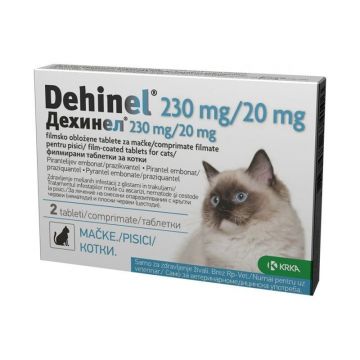Dehinel Cat 230 mg / 20mg, 2 comprimate