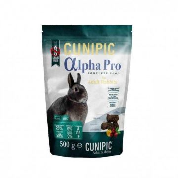 Hrana iepuri, Cunipic Alpha Pro, 500 g
