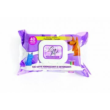 Leopet Servetele Umede cu Lavanda pentru Animale de Companie, 40 buc