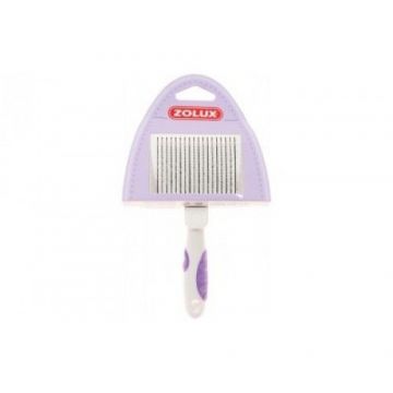 Perie retractabila pentru pisici, Zolux, Medie, Gri