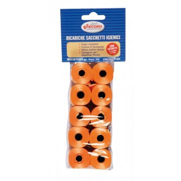 Pungi igienice caini, set 10 role x 20 buc, diverse culori