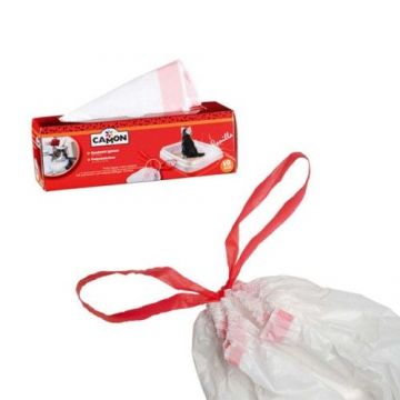 Saci cu maner pentru litiera, Camon, 10 buc/ 50x40x20 cm