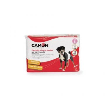 Scutece pentru caini masculi, Camon, S 30/46 cm 12 buc