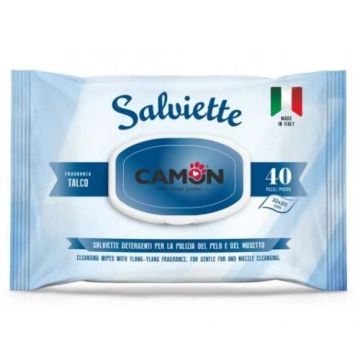 Servetele igienice cu talc pentru caini, Camon, 40 buc