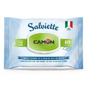 Servetele pentru curatare cu aloe vera si ylang-ylang, Camon, 40 buc